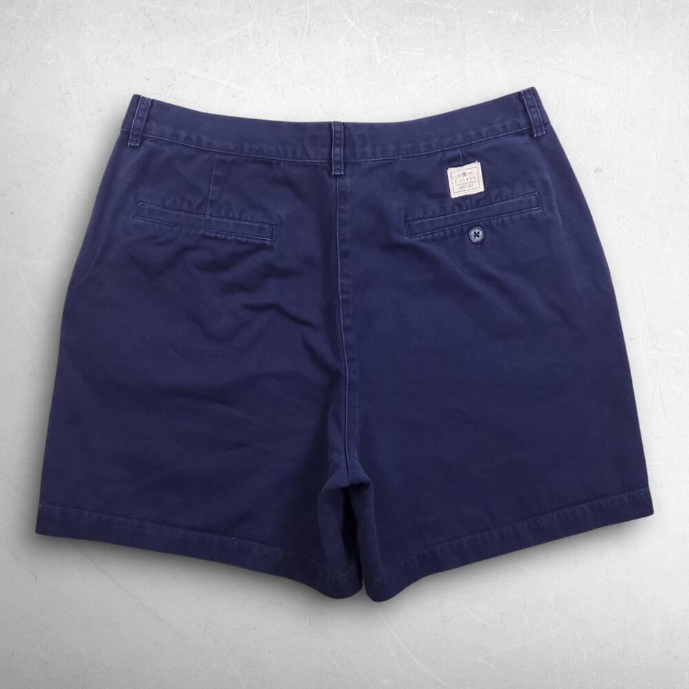 Lauren Ralph Lauren Chino Shorts Women 12P Blue Classic Fit Pockets 100% Cotton - Picture 2 of 7